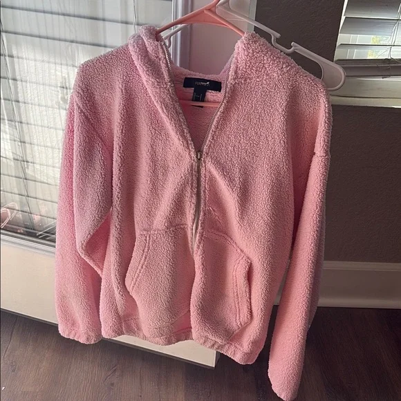 Forever 21 Pink Fleece Sweatshirt - Picture 4 of 4